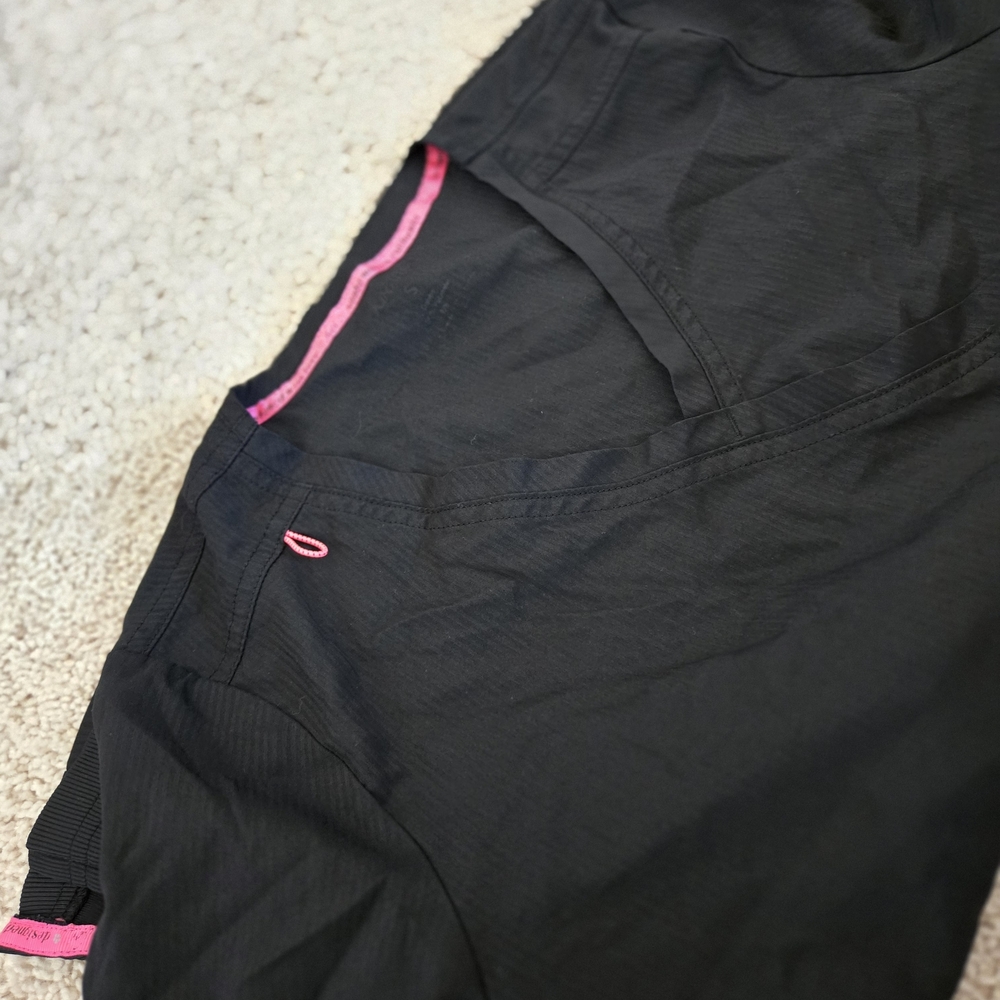 Black Pants with Pink Accents